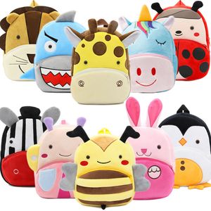 Backpacks 3D Cartoon Plush Children Kinderbag Animal Animal Kids Backpack School Bags Dziewczęta chłopcy 221122