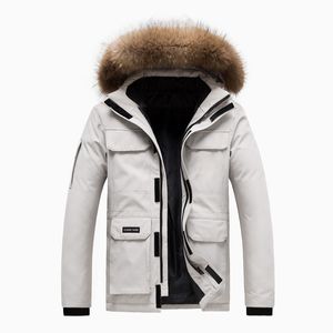 Herren Down Parkas Winterjacke Herren gepolstert Kanada Übergroße Pelzmantel Mann Polster Ski Stülle Langmäntel Plus Size 6xl 7xl 8xl 221122