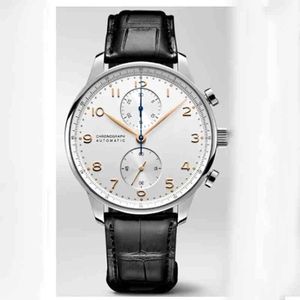 Wholesale Designer luxury Dial Black Steel Classic Silver Rose Gold Mens Brown Leather Stainless Watch Sapphire Glass White Automatic Mechanical 0FI4