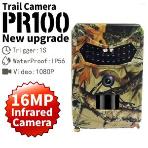 Wild Trail Camera Outdoor Hunting 16MP Animal Detector Waterproof Night Vision PR100 Infraröd värmeinspelare Scouting