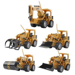 Elektrikli RC Araç Exkavator Döküm Tekerleği Forklift Traktör Römork Uzaktan Kumanda 2 4G RC 1 24 Kamyon Buldozer Oyuncak 221122