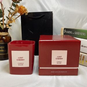 Perfume kadzidło świeca straciła wiśniowe świąteczne zapach zapach świece prezent g zapieczętowany pudełko Solidna świeca zapachowa
