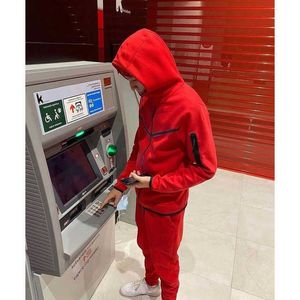 Men's Tracksuits 2022 Men's Sports Suit Cotton Brand Tech Fleece Good Quality Hoodie Male Training Wear Sweatshirt Set Sweatpants. L221122 8263