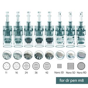 Tatueringsnålar 103050 PCS Bayonet Cartridge Replacement för Drpen M8 Micro Needle 11 Pin36 Pin5d Nano Skin Needling Tip Derma Stamp 221121