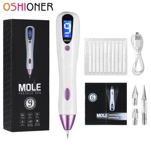 Face Care Devices 9 Level LCD Laser Plasma Pen Mole Tattoo Remover Freckle Wart Tag Removal Skin Dark Spot Tool Beauty Machine 221122