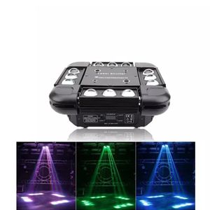 4pcs Перемещающие головки DJ Party 12x10W RGBW Светодиодный штормовый луча Strobe RGB Laser Laser Light