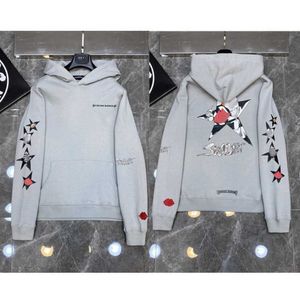 Sweats à capuche pour hommes Sweatshirts Designer Hearts Hoodie Chromes Mens Hoody Clothing Womens Heart Hooded Ch Cross Flower Arm Front Printed Horseshoe Pocket Zipper Fc16