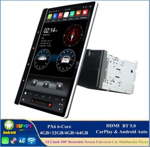4GB64GB IPS 100°回転可能なテスラスタイル垂直スクリーン2 DIN 122QUOT PX6 Android 90 Universal Car DVD Player Auto DSP Radio G1569726