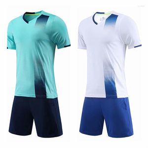 Running Set's Adult Kids Soccer Training Suits Summer Quick Dry Fitness Gym Short Sleeve Shirt Shorts Tracksuit