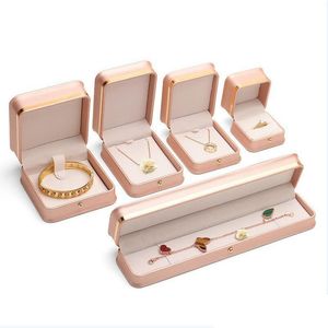 Jewelry Boxes Jewelry Storage Boxes Necklace Pendant Earrings Ring Bracelet Display Case Travel Organizer For Proposal Wedding Anniv Dhusn