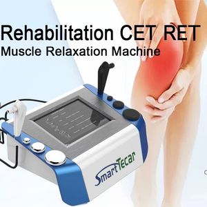 CET RET RET SMART DIATHERMY TECAR TEAPIONAGEM DE VIMPELOS DE VELHA DE VELHA 300W RF para reabilitador esportivo Terapeuta esportivo 448kHz Macagem de corpo Smart Tecar Máquina física para dor no corpo