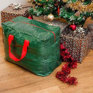 Aufbewahrungstaschen Weihnachtstasche Tote Heavy Duty Tragen Wasserdichter Behälterhalter Organizer für Weihnachtsfeier Festival Hochzeit