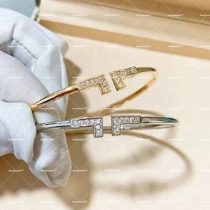 Женские браслеты бренд ювелирные украшения розовое золото платиновое алмазное белое Fritillaria Открытый модельер