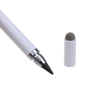 High-Sensivity Fiber and Cloth Capacitive Stylus 3-in-1 3-tip Universal Touch Screen Pen for All Tablets Cell Phones