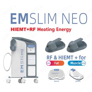 آلة التخسيس EMS محفز العضلات تشكيل كهرومغناطيسي EMslim HI-EMT مع آلات تدريب العضلات RF 2/4 مقابض للأذرع ومعدات حرق الدهون في الفخذ