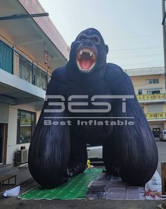8M Custom giant advertising Inflatable a big The gorilla Model for decoration blower up King kong plant inflatable statue