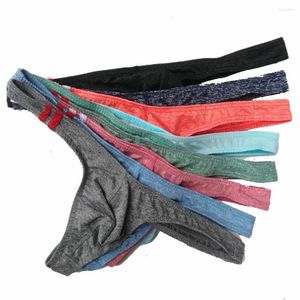 Underpants 8pcs/Lot 2022 Mężczyźni seksowne bawełniane krótkie krótkie stringi bikini g-string jocki tanga gejowskie bielizny