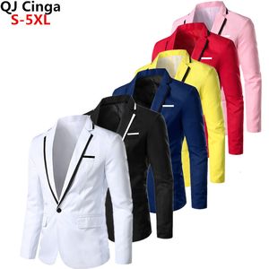 Mens Suits Blazers Maskulino Homme Slim Fit Erkekler İçin Slim Fit Film Sıradan Katı Blazer Business Wedding Party Düğün Takım Takım Düzenli 221123