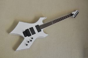 6strings White Body Body Guitar com Fingerboard de Rosewoard Black Hardware