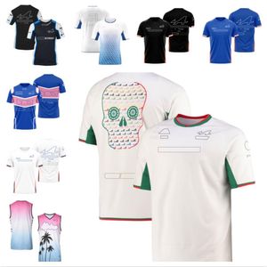 T-shirt da corsa a maniche corte T-shirt da corsa di Formula Uno uniforme della squadra 2022 uniforme da corsa casual girocollo Tee personalizzata taglie forti