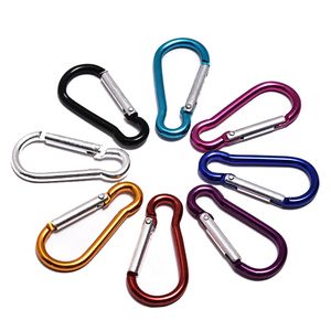 Carabiner Ring Keyrings Anahtarlıklar Yenilik Ürünleri Açık Kamp Snap Clip Hook Anahtar Zincir Yürüyüş Kamp Malzemeleri