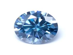 Luźne diamenty real1 carat królewski błękit vvs1 Moissanite kamienie do majsterkowiczów pierścień biżuterii Plane okrągłe genialne cięte gemstoneloose5756862