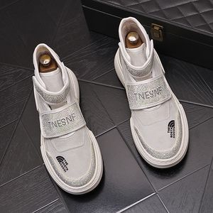 Dres European Style Party Wedding Shoes High Top Fashion Breathable Sports Casual Sneakers Round Toe Thick Bottom B