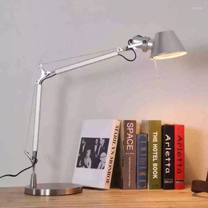 Table Lamps Long Swing Arm Desk Lamp Led Office Reading Light Home Lampe Bureau Clip