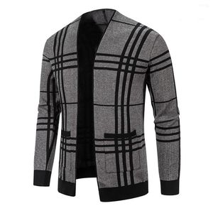 Men's Sweaters Fashion Cardigan Knit Winter Coats Business Casual Jackets Male Tops Man Coat Size M-5Xl Knitwear 2 Colors 221122