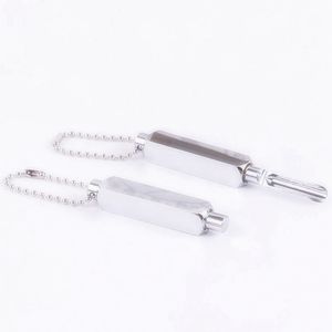 Smoking Portable Hand Chain Stainless Steel Herb Tobacco Spice Miller Storage Stash Bottle Dabber Spoon Snuff Shovel Snorter Sniffer Snuffer Pocket Holder DHL