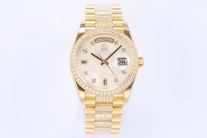 Men's watch automatic machine business watch diamond surface inlaid with stainless steel waterproof
