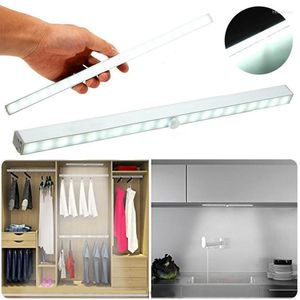 Luci notturne Sensore di movimento PIR Luce 20LED con armadio Auto/On/Off Alimentazione a batteria per armadio da cucina