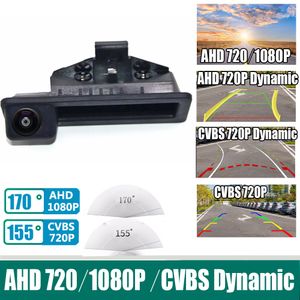 HD AHD 1080PフィッシュアイレンズカーリバースバックアップトランクハンドルカメラBMW 3シリーズ5シリーズX5 X5 X6 E46 E60 E70 E82 E90