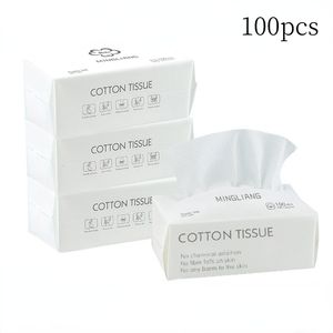 Tissue 100PCS Disposable Wash Face Towel Clean Make of Cotton Remove Makeup 221121