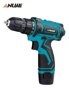 Electric Drill ANUMI 12V Blue Cordless Screwdriver Mini Wireless Power Driver DC Lithium-Ion Battery 3/8-Inch 221122
