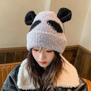 Klassiska bokst￤ver s￶ta panda beanies hatt m￤n designer hattar m￶ssor vintermode varm ull solhat lyxiga fritidsdesigners varum￤rke beanie