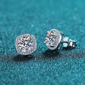 Stud Knobspin 925 Sterling Silverörhängen 12 CT D VVS1 Lab Diamond med Gra Fine Jewelry Earring for Women 221119
