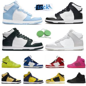 2023 High Men Women Shoes Sneaker White Black Auminum Syracuse Vast Grey University Red Chicago Royal Blue Flash Lime Varsity Maize Mens Trainers Sport Sneakers