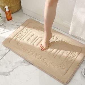 Bath Mats Inyahome High Quality Rectangle Mat room Bedroom Non-slip Foam Rug Shower Carpet for room Kitchen 221123