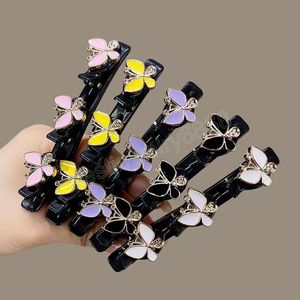 Fermagli per capelli alla moda per le donne Frangia a farfalla Clip laterale Barrette a forma fissa Accessori per capelli a forcina a forma di dente