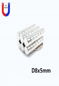 WHOLER100PCS 8x5 Magnes 85 mm NDFEB Magnet D8x5mm Rare Earth Magnet 8 mm x 5 mm 8x5 mm Neodymowe magnesy 85 2966886