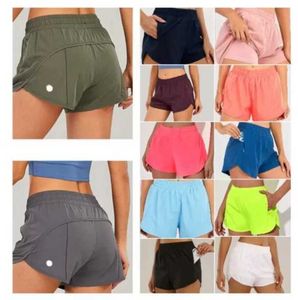 Conjuntos ativos Lu Moldando Yoga Multicolor Loose Respirável Esportes de secagem rápida shorts gostosos de calcinha feminina Pocket Trouser Skirt Running SDFSDFSD