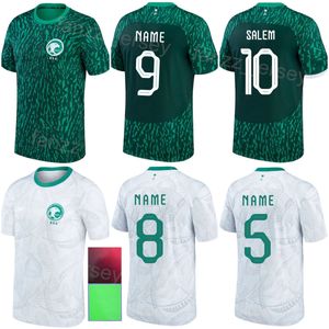 National Team World Cup Soccer Salem Al-Dawsari Jerseys 22-23 Saudi Arabia 8 Abdulelah Al-Malki 23 Mohamed Kanno 5 Ali Al-Bulayhi 9 Feras Al-Brikan Football Shirt Kits