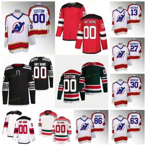 86 Maglia retrò inversa Jack Hughes Devils 2022-23 91 Dawson Mercer Ondrej Palat P.K.Subban Nico Hischier Dougie Hamilton Damon Severson''Nhl''Camicia