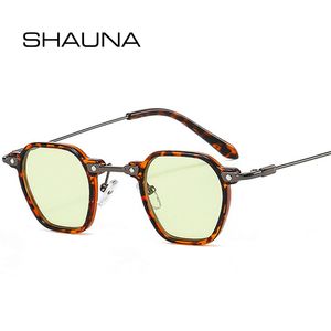 Sonnenbrille SHAUNA Ins Mode Kleine Quadratische Frauen Retro Punk Candy Farbschattierungen UV400 Männer Gradient Sonnenbrille 221122