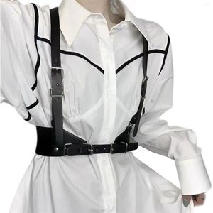 Gürtel Mode Frau Hosenträger Gürtel Luxus Leder Harness BH Sexy Korsett Körper Bondage Taille Strap Hemd Kleid Strumpfband