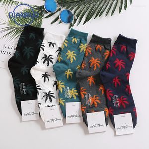 Skarpetki męskie Dianruo 2022 Zimowa jesień 10pcs/Lot Men Maple Sock Street Hip Hop Skateboard Meas Leaf R582