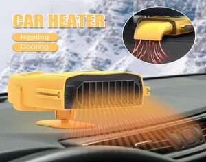 Fans Electric Car 12V Cooling and Heat Fan Dashboard Seat Heater 150W 360Gree Justerbar avfrostning Portable Machine 0924