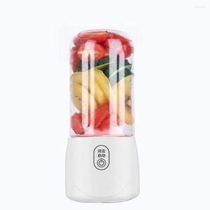 Meyve Meyveleri Taşınabilir Elektrik Meyve Sağı 500ml Smoothie Blender Cup Altı Bıçak Mini USB Karıştırıcıları Kablosuz Pres Meyve Suyu Manuel Şarj