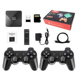 Game Players Stick XS-5600 Retro Classic Android TV Box G5 WiFi 4K HD Output Super Video Console Game Player 32GB For PS1 Naomi DC Arcade FC GBA NES Emulator